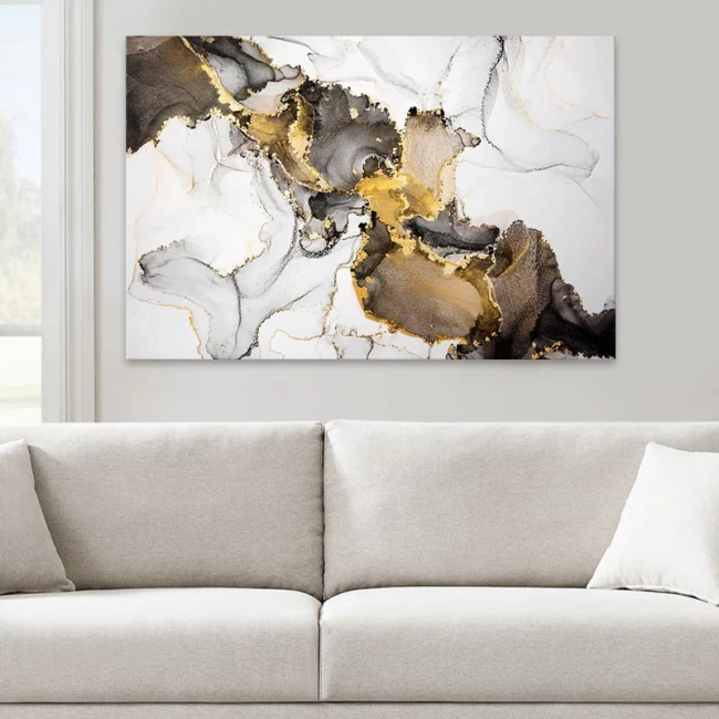 Πίνακας σε καμβά "Abstract Golden Dream" Megapap ψηφιακής εκτύπωσης 100x70x3εκ. Πίνακας σε καμβά "Abstract Golden Dream" Megapap ψηφιακής εκτύπωσης 100x70x3εκ.