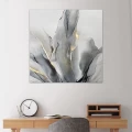 Πίνακας σε καμβά "Abstract Grey Leaves" Megapap ψηφιακής εκτύπωσης 100x100x3εκ. Πίνακας σε καμβά "Abstract Grey Leaves" Megapap ψηφιακής εκτύπωσης 100x100x3εκ.