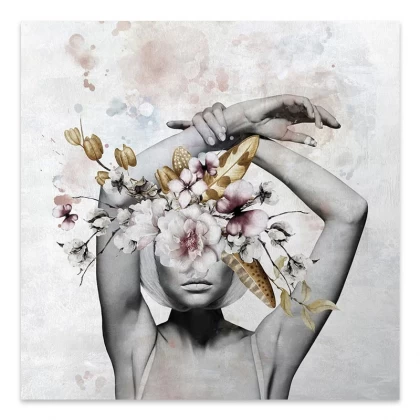Πίνακας σε καμβά "Hidden Face" Megapap ψηφιακής εκτύπωσης 100x100x3εκ. Πίνακας σε καμβά "Hidden Face" Megapap ψηφιακής εκτύπωσης 100x100x3εκ.