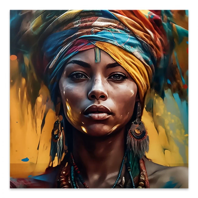Πίνακας σε καμβά "Powerful Woman" Megapap ψηφιακής εκτύπωσης 100x100x3εκ. Πίνακας σε καμβά "Powerful Woman" Megapap ψηφιακής εκτύπωσης 100x100x3εκ.