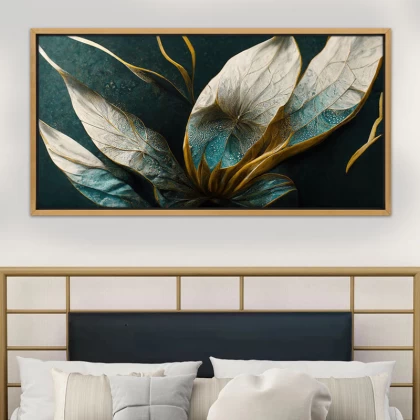 Πίνακας σε καμβά "Exotic Flower" Megapap ψηφιακής εκτύπωσης με κορνίζα χρώμα χρυσό 140x70x3εκ. Πίνακας σε καμβά "Exotic Flower" Megapap ψηφιακής εκτύπωσης με κορνίζα χρώμα χρυσό 140x70x3εκ.