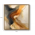 Πίνακας σε καμβά "Sand and Wind Abstract" Megapap ψηφιακής εκτύπωσης με κορνίζα χρώμα χρυσό 100x100x3εκ. Πίνακας σε καμβά "Sand and Wind Abstract" Megapap ψηφιακής εκτύπωσης με κορνίζα χρώμα χρυσό 100x100x3εκ.