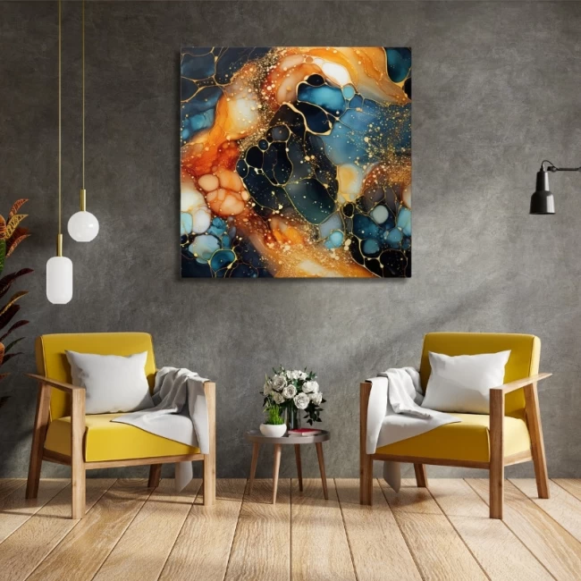 Πίνακας σε καμβά "Universal Texture Abstract" Megapap ψηφιακής εκτύπωσης 100x100x3εκ. Πίνακας σε καμβά "Universal Texture Abstract" Megapap ψηφιακής εκτύπωσης 100x100x3εκ.