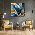 Πίνακας σε καμβά "Botanical Leaves" Megapap ψηφιακής εκτύπωσης 100x100x3εκ. Πίνακας σε καμβά "Botanical Leaves" Megapap ψηφιακής εκτύπωσης 100x100x3εκ.