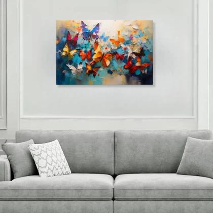 Πίνακας σε καμβά "Festival of Butterflies" Megapap ψηφιακής εκτύπωσης 100x70x3εκ. Πίνακας σε καμβά "Festival of Butterflies" Megapap ψηφιακής εκτύπωσης 100x70x3εκ.