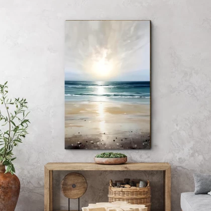 Πίνακας σε καμβά "Sunrise on the Beach" Megapap ψηφιακής εκτύπωσης 50x75x3εκ. Πίνακας σε καμβά "Sunrise on the Beach" Megapap ψηφιακής εκτύπωσης 50x75x3εκ.