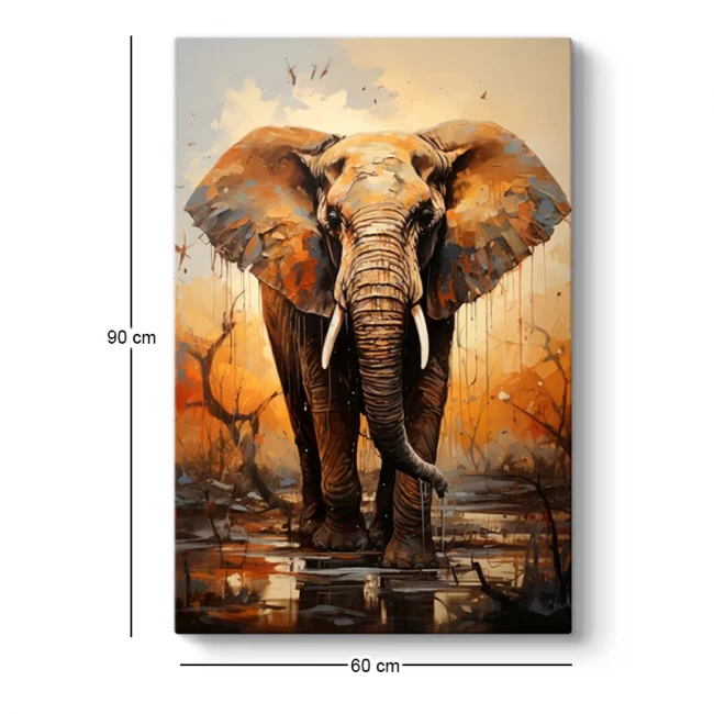 Πίνακας σε καμβά "Elephant Story" Megapap ψηφιακής εκτύπωσης 60x90x3εκ. Πίνακας σε καμβά "Elephant Story" Megapap ψηφιακής εκτύπωσης 60x90x3εκ.