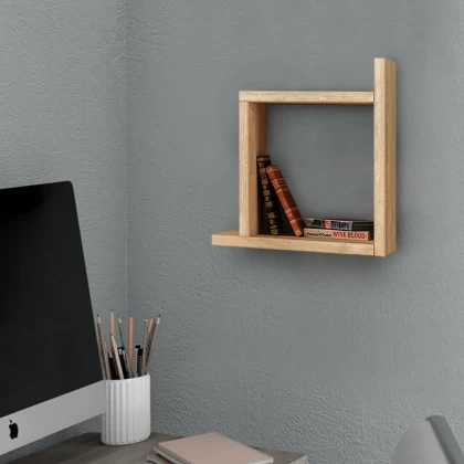 Ραφιέρα τοίχου Box Megapap χρώμα φυσικό οξιάς 30x22x30εκ. Ραφιέρα τοίχου Box Megapap χρώμα φυσικό οξιάς 30x22x30εκ.