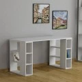 Γραφείο εργασίας Colmar Megapap χρώμα λευκό 140x60x75εκ