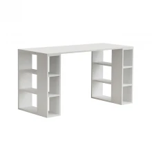 Γραφείο εργασίας Colmar Megapap χρώμα λευκό 140x60x75εκ