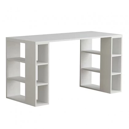 Γραφείο εργασίας Colmar Megapap χρώμα λευκό 140x60x75εκ Γραφείο εργασίας Colmar Megapap χρώμα λευκό 140x60x75εκ