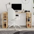 Γραφείο εργασίας Colmar Megapap χρώμα sapphire oak 140x60x75εκ