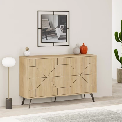 Μπουφές Dune Megapap χρώμα φυσικό οξιάς 123x35x77,4εκ. Μπουφές Dune Megapap χρώμα φυσικό οξιάς 123x35x77,4εκ.
