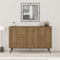 Μπουφές Dune Megapap χρώμα ανοιχτό καρυδί 123x35x77,4εκ.