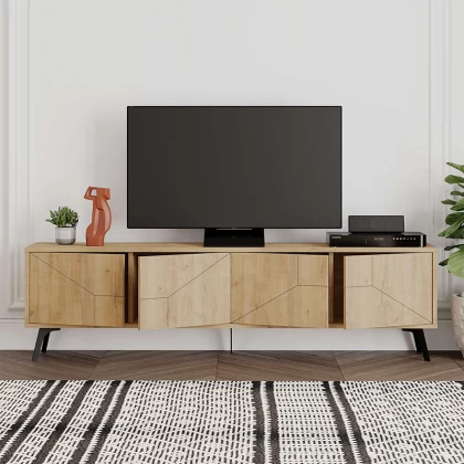 Έπιπλο τηλεόρασης Dune Megapap χρώμα φυσικό οξιάς 180x29,6x50εκ. Έπιπλο τηλεόρασης Dune Megapap χρώμα φυσικό οξιάς 180x29,6x50εκ.