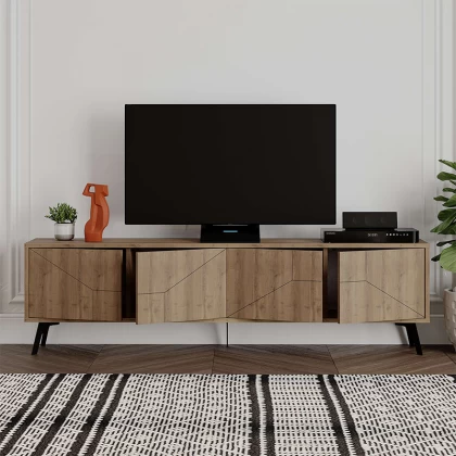 Έπιπλο τηλεόρασης Dune Megapap χρώμα ανοιχτό καρυδί 180x29,6x50εκ. Έπιπλο τηλεόρασης Dune Megapap χρώμα ανοιχτό καρυδί 180x29,6x50εκ.