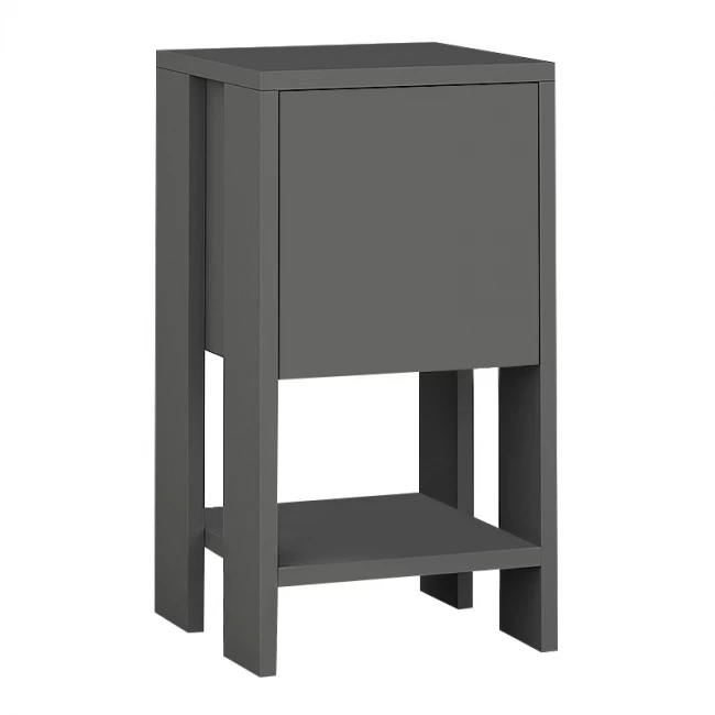 Κομοδίνο Ema Megapap χρώμα ανθρακί 30x30x55εκ.