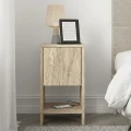 Κομοδίνο Ema Megapap χρώμα travertine 30x30x55εκ.