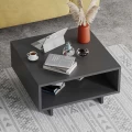 Τραπεζάκι σαλονιού Hola Megapap χρώμα ανθρακί 60x60x32εκ.
