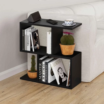 Βοηθητικό τραπεζάκι Homemania Megapap χρώμα μαύρο 60x20x60εκ.