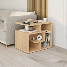 Βοηθητικό τραπεζάκι Labirent Megapap χρώμα sapphire oak 54x40x45εκ.