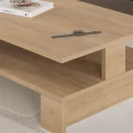 Τραπεζάκι σαλονιού Mansu Megapap χρώμα φυσικό οξιάς 80x50x27εκ.