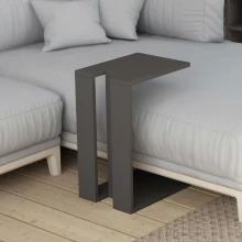 Τραπεζάκι βοηθητικό Muju Megapap χρώμα ανθρακί 30x40x57εκ.