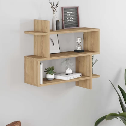 Ραφιέρα τοίχου Paralel Megapap χρώμα φυσικό οξιάς 70x22x65εκ. Ραφιέρα τοίχου Paralel Megapap χρώμα φυσικό οξιάς 70x22x65εκ.