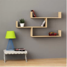 Ραφιέρα τοίχου Tibet Megapap χρώμα sapphire oak 119x22x66εκ.