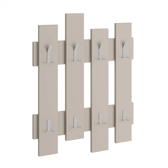 Κρεμάστρα τοίχου Wave Megapap χρώμα sandstone 64x4x81εκ.