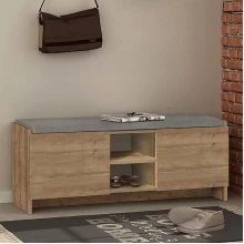 Παπουτσοθήκη Zulla Megapap χρώμα ανοιχτό καρυδί 110x37x43εκ.