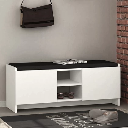 Παπουτσοθήκη Zulla Megapap χρώμα λευκό 110x37x43εκ. Παπουτσοθήκη Zulla Megapap χρώμα λευκό 110x37x43εκ.