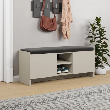 Παπουτσοθήκη Zulla Megapap χρώμα sandstone 110x37x43εκ. Παπουτσοθήκη Zulla Megapap χρώμα sandstone 110x37x43εκ.