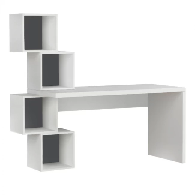 Γραφείο εργασίας Balance Megapap χρώμα λευκό 153,5x60x140εκ