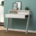 Γραφείο εργασίας Cowork Megapap χρώμα λευκό αντικέ 94x50x91εκ.