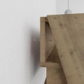 Γραφείο εργασίας Cowork Megapap χρώμα ανοιχτό καρυδί 94x50x91εκ.