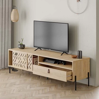 Έπιπλο τηλεόρασης Dionysos Megapap χρώμα φυσικό οξιάς 170x45x48,6εκ. Έπιπλο τηλεόρασης Dionysos Megapap χρώμα φυσικό οξιάς 170x45x48,6εκ.