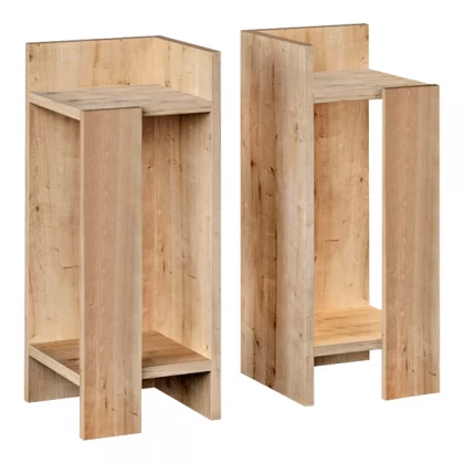 Κομοδίνο Elos Megapap σετ 2 τεμαχίων χρώμα sapphire oak 25x27x60εκ. Κομοδίνο Elos Megapap σετ 2 τεμαχίων χρώμα sapphire oak 25x27x60εκ.