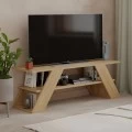 Έπιπλο τηλεόρασης Farfalla Megapap χρώμα φυσικό οξιάς 120x33,5x40εκ.