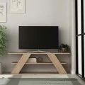 Έπιπλο τηλεόρασης Farfalla Megapap χρώμα φυσικό οξιάς 120x33,5x40εκ.