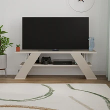 Έπιπλο τηλεόρασης Farfalla Megapap χρώμα sandstone 120x33,5x40εκ.