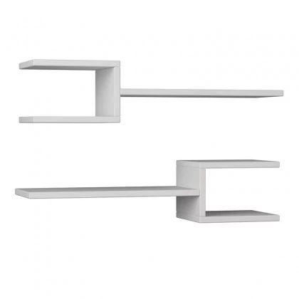 Ραφιέρα τοίχου Fork Megapap 2 τεμαχίων χρώμα λευκό 75x19,5x18εκ. Ραφιέρα τοίχου Fork Megapap 2 τεμαχίων χρώμα λευκό 75x19,5x18εκ.