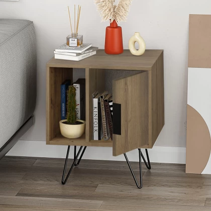 Κομοδίνο Glynn Megapap χρώμα ανοιχτό καρυδί 50,2x44,6x60εκ. Κομοδίνο Glynn Megapap χρώμα ανοιχτό καρυδί 50,2x44,6x60εκ.