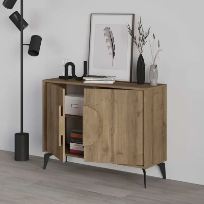 Μπουφές Gora Megapap χρώμα ανοιχτό καρυδί 110x35,6x82εκ. Μπουφές Gora Megapap χρώμα ανοιχτό καρυδί 110x35,6x82εκ.