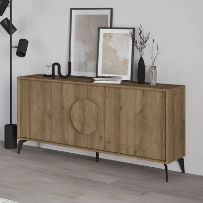 Μπουφές Gora Megapap χρώμα ανοιχτό καρυδί 180x35,6x82εκ. Μπουφές Gora Megapap χρώμα ανοιχτό καρυδί 180x35,6x82εκ.