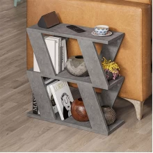 Τραπεζάκι βοηθητικό Lazena Megapap χρώμα γκρι ρετρό 60x22x57εκ.