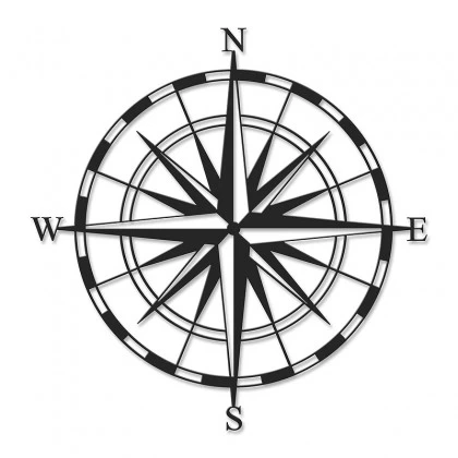 Διακοσμητικό τοίχου Compass Megapap μεταλλικό χρώμα μαύρο 45x2x45εκ. Διακοσμητικό τοίχου Compass Megapap μεταλλικό χρώμα μαύρο 45x2x45εκ.