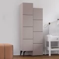 Ντουλάπι κουζίνας/μπάνιου - Παπουτσοθήκη Stair Megapap χρώμα ανοιχτή μόκα 62,2x37,4x156εκ.