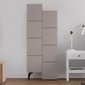 Ντουλάπι κουζίνας/μπάνιου - Παπουτσοθήκη Stair Megapap χρώμα ανοιχτή μόκα 62,2x37,4x156εκ.