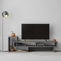 Έπιπλο τηλεόρασης Tetra Megapap χρώμα γκρι ρετρό 136,7x40x42εκ.
